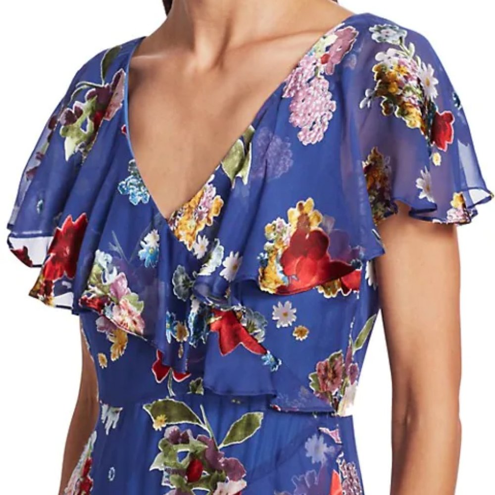 Electra Asymmetric Floral Dress - Picture 4 of 6